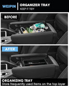 for 3PCS Double Layer Center Console Armrest Organizer&Screen Organizer Tray ABS Materials Compatible with 2024-2026 L EXUS TX350/TX350h/TX450h+/TX500h