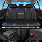 FLORICH Car Seat Covers Full Set, Leather Seat Covers for Cars, Car Seat Protector Waterproof, Universal Automotive Seat Cove