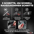 SafeProX 2 in 1 Emergency Escape Tool, Life Saving Car Window Breaker & Seatbelt Cutter - Car Window Hammer for Quick Acciden