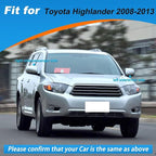 Car Door Rearview Mirror Cover Cap Housing Protective Cover For Exterior Mirrors Fit For Toyota Highlander 2008 2009 2010 2011 2012 2013(Silver Right Passenger Side)
