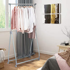 Nightcore Extendable Garment Rack, Heavy Duty Foldable Clothes Rail with Adjustable Hanging Rod & Rolling Casters, Movable Cl
