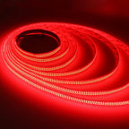 12V Red LED Strip Lights 16.4ft, Double Row 2400 LEDs Outdoor Waterproof IP67, Super Bright Dimmable Flexible Tape Lights for Bedroom, DIY, Truck, RV, and Boat Lighting