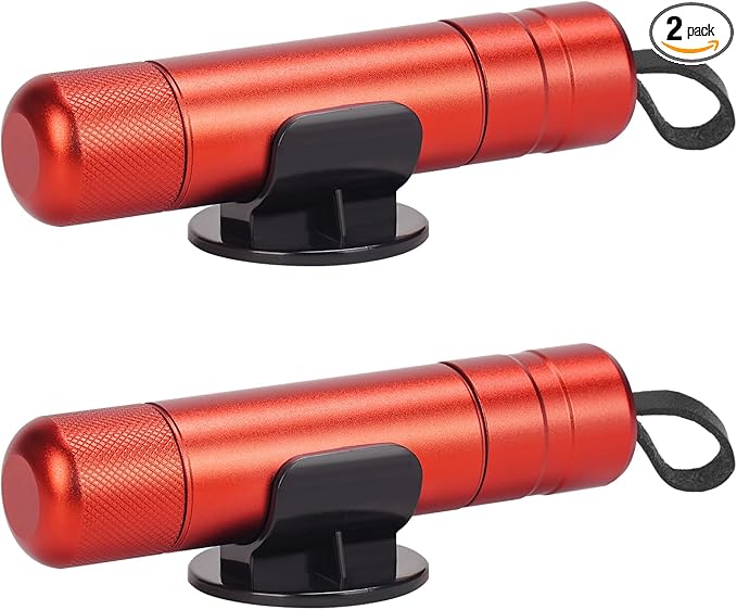 2 Pack Car Window Breaker Seatbelt Cutter Tool Car Seat Belt Cutter and Glass Breaker Safety Hammer Punch Escape Emergency To