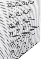 KINOMI 24 Pack Pegboard Hooks Heavy Duty Pegboard Drill Holder Power Tool Holder, Value Set, Large Pegboard Accessories and H