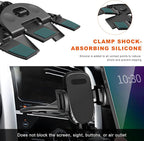 Cell Phone Holder for Car, Hands-Free One Button Release Cellphone Mount for CD Player, 360 Degree Rotatable Auto CD Slot Holder for All Smartphones, Car Accessories