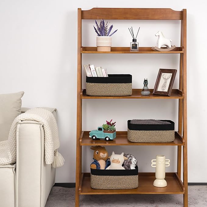 Goodpick Storage Baskets, Shelf Baskets for Organizing Dog Toy Basket Closet Organizer Bins Nursery Woven Basket for Storage 