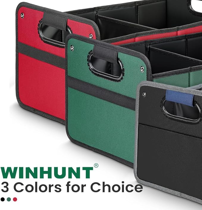 Car Trunk Organizer, Car Storage Organizer, Collapsible Multi Compartment for Car, Suv, Sedan, Truck, 100L, Extra Larger