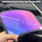 Chameleon Dreamy Purple Windshield Tint 65% VLT Car Front Window Tint Colorful Purple Blue Color Change Effect Car Window Solar Protection Film, 29.52" x 118.11"