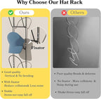 10Pack Over The Door Hat Organizer for baseball caps | Multi-Functional Baseball Hat Rack for Closet | Wall Mounted Hat s tor