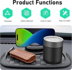 Car Dashboard Phone Holder, Multifunction Dashboard Anti Slip Mat with Temporary Parking Number, 3360 Degrees Rotatable Car C