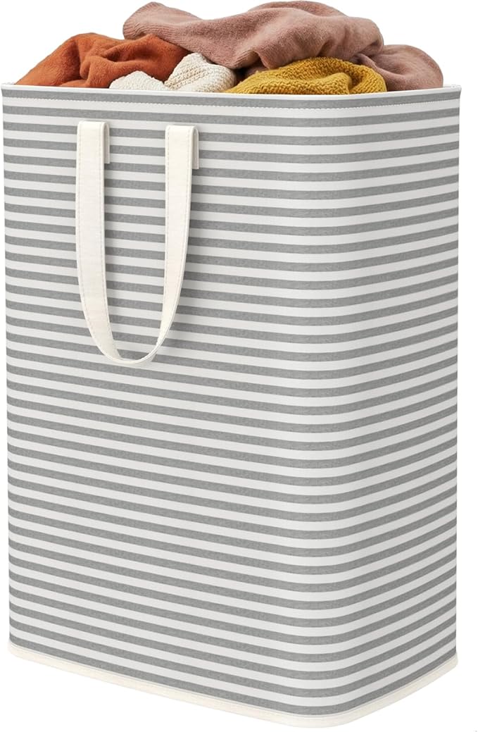 Lifewit 1 Pack Laundry Basket 65L Each, Collapsible Clothes Hamper with Reinforced Handles, Freestanding Waterproof Design fo