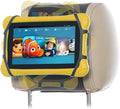 Car Headrest Holder Swivel Car Headrest Mount Silicon Holder for 7-10 Inch Fire Tablets