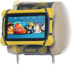Car Headrest Holder Swivel Car Headrest Mount Silicon Holder for 7-10 Inch Fire Tablets