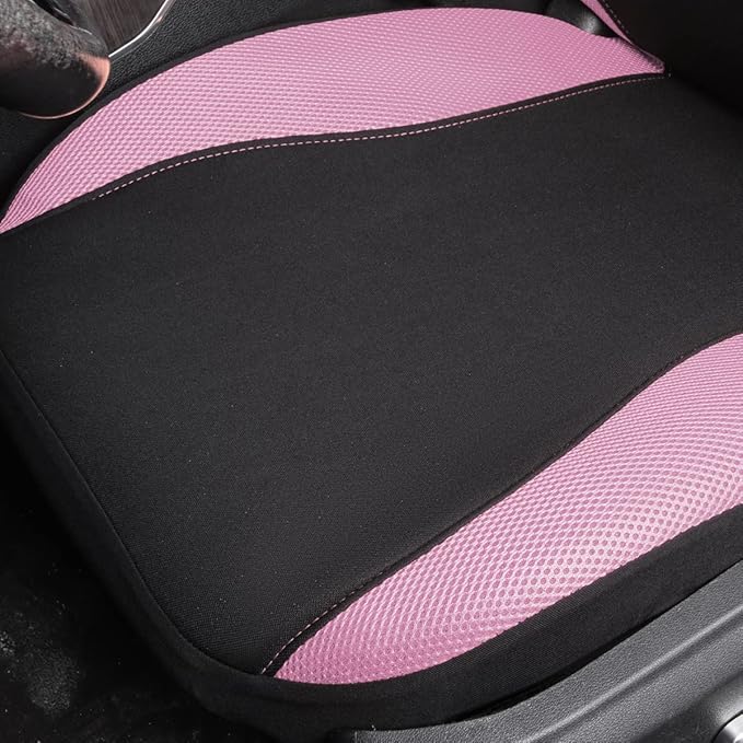 Flying Banner Butterfly car seat Covers ful Set Fashion Universal Lady Woman Female Rear Bench Split Colorized (Pink Black, F