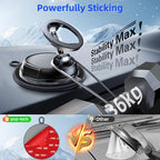 pop-tech Adhesive Dashboard Mounting Disk: 95mm Dash Pad Mount Disc for Suction Cup & Vacuum Phone Holder - 2 Packs 3.74" High Bond Car Sticky Base Plate for Garmin & Tomtom GPS DashCam