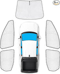 KMF 5pcs Thicken Car Sun Shades for Hyundai Santa Cruz 2022-2025 2026 Accessories, Car Window Covers Sunshade for Windshield Side Rear, Truck UV Block and Privacy Blackout for Camping