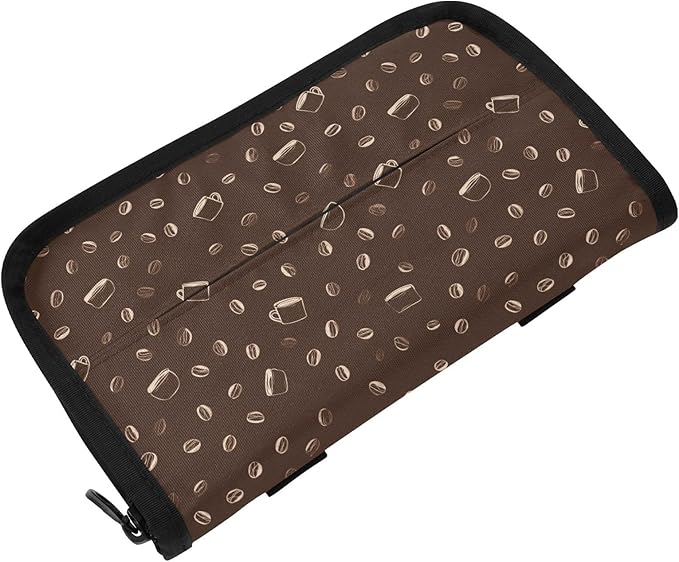 Car Tissue Holder Car Visor Organizer Tissue Box Holder for Car Sun Visor Organizer with Car Vehicle Accessories Essentials Interior for Women Men Brown Coffee Mug Bean