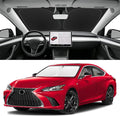 Custom Fit Windshield Sun Shade for Lexus ES 2019-2025, Blocks UV & Heat, Front Window Sunshade Accessorie, Easy Fold & Store Keep Your Car Cooler