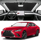 Custom Fit Windshield Sun Shade for Lexus ES 2019-2025, Blocks UV & Heat, Front Window Sunshade Accessorie, Easy Fold & Store Keep Your Car Cooler