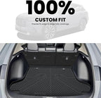 LASFIT Cargo Mat with Backrest Mat for Honda HRV 2023-2026 & for Acura ADX 2025-2026, All Weather TPE Custom Fit Trunk Mat Cargo Liner with Seatback Mat Accessories, Black