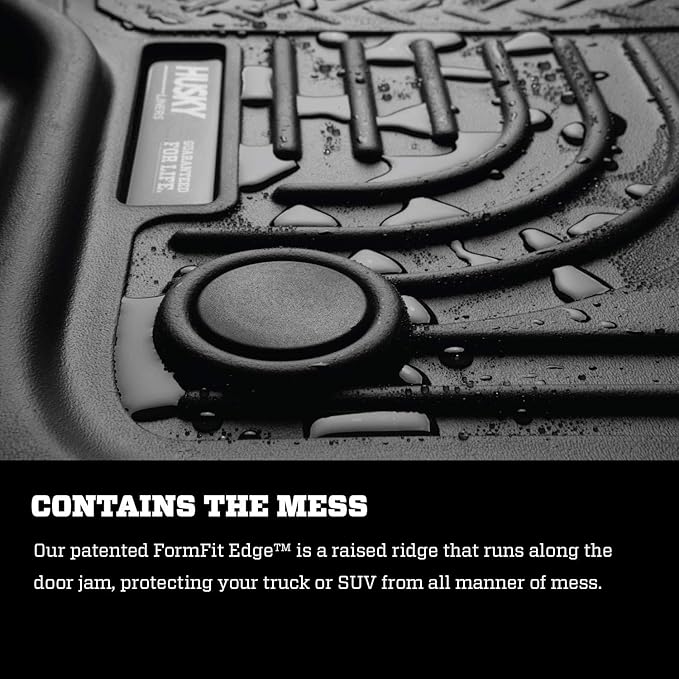 Husky Liners Weatherbeater Floor Mats | Fits 2016-2026 Volvo XC90 (Will NOT Fit Plug-in Hybrid Models) | Front & 2nd Row, 3-pc Black - 95601