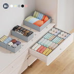 DIMJ Drawer Organizer Clothes Storage- 18 Pack Baby Dresser Organizer for Nursery, Foldable Closet Drawer Organizer Bins for 