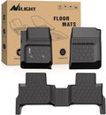 Nilight TPE Floor Mats for Chevy Colorado GMC Canyon Crew Cab 2015 2016 2017 2018 2019 2020 2021 2022,All Weather Custom Fit Heavy Duty Floor Liners