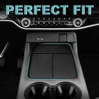BestEvMod 2PCS Center Console Organizers Compatible with Honda Prologue 2026 2025 2024 Accessories Storage Tray Easy to Install and Clean Anti-Slip Front + Lower Console Tray
