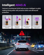 Vantrue S1 Pro Dash Cam Front STARVIS 2, 2.7K Mini Dash Camera for Cars, ADAS, App Control, Built-in WiFi GPS, G-Sensor, Loop