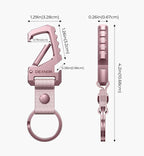 Dexnor Heavy Duty Key Chain Bottle Opener, Carabiner Key Ring Clip Aerospace-grade Stainless Steel Car Key Fob Holder Organiz