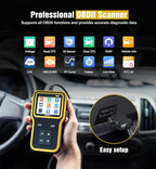 OBD2 Scanner with Upgrade Battery Tester - Diagnostic Tool for Cars That Check Engine Light & Emissions Readiness Read and