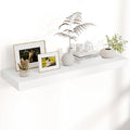 Floating Shelves for Wall, 40" W x 12" D x 2" H, 1 Pack of Long Wall Mounted Engineered Wood Shelves with Invisible Brackets 
