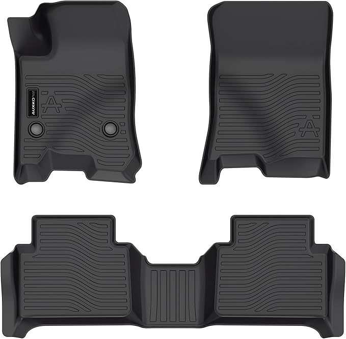 Auxko All Weather Floor Mats Fits for 2026 2025 2024 2023 Chevrolet/Chevy Colorado & GMC Canyon Liners Accessories Odorless Anti-Slip Floor Mats 2 Rows
