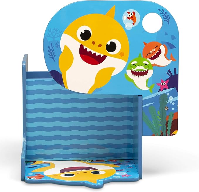 Baby Shark Chair Desk with Storage Bin - Ideal for Arts & Crafts, Snack Time, Homeschooling, Homework & More by Delta Childre