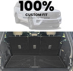 LASFIT Floor Mat with Backrest Mat Ford Expedition Max & Lincoln Navigator L 2025 2026(fit 7 and 8 Seats),Costom Fit All Weather Protection TPE Easy Clean Cargo Liners,4pcs,Black
