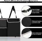UYYE Trunk Hanging Organizer, Backseat Bag, Car Interior Accessories with 4 Pockets & 2 Mesh Pouches for Groceries, Will