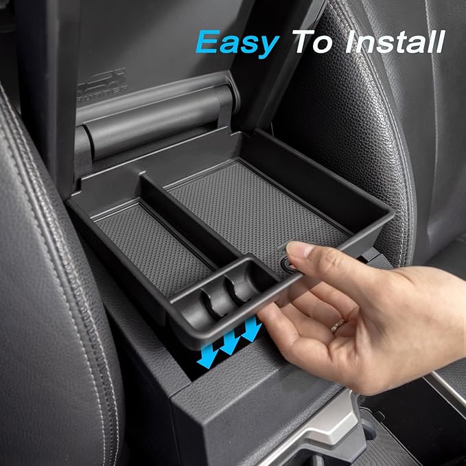 JKCOVER Center Console Organizer Tray Compatible with 2025 2026 Toyota 4Runner Accessories Insert Armrest Box Secondary Storage ABS Material