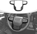 Steering Wheel Trim Cover Compatible with GMC-Sierra 1500 2019-2025 & GMC-Sierra 2500HD/3500HD 2020-2024, for GMC-Yukon 2021-2024, Black Wood Grain