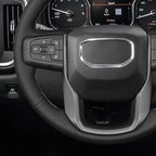 MEWANT Steering Wheel Cover for GMC Sierra 1500 / 2500 / 3500 & Yukon - Hive Microfiber Leather