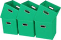 Black Fabric Cubby Storage Bins,13x13x13 Inches ,Cube Organizer Bin Foldable Storage Boxes with Dual Handles Fabric Organizer