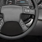 MEWANT Steering Wheel Cover for Chevy Silverado 1500/2500 / 3500 2003-2006 / Silverado 1500 2500HD 3500 Classic/Trailblazer Hand-Stitched Microfiber Leather Steering Wheel Wrap
