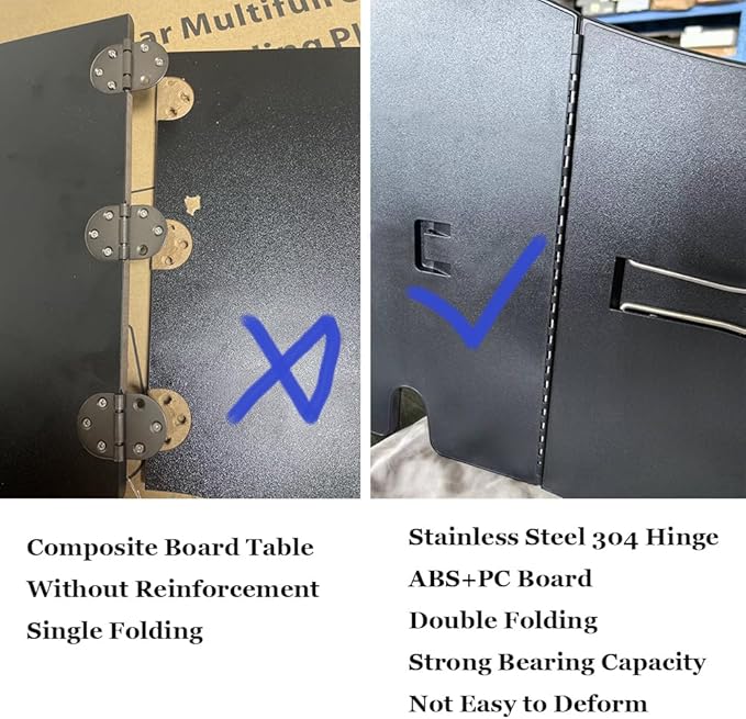 Car Laptop Desk Fit for Tesla Model Y/3, Carbon Fiber Tray, Steering Wheel Table for Eating and Working, Car Tray Table for Driver&Passenger with Dual Folding Strong Hinge