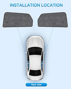 Car Window Shades for Kia Sportage(2023-2026), 2-Pack Rear Window Sun Shades for Baby – Breathable Mesh, UV & Heat Blocker, Privacy Protection for Camping, Travel, Sleep & Nursing