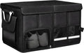 Car Trunk Organizer, 52L Collapsible Car Storage Waterproof Trunk Organizer with Lid & Handle, Multi Compartment Oxford Cargo