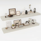 55 Inch Floating Shelves, 12" Deep Floating Shelf Wall Mounted, 55" Wall Shelves, Rustic Deep Bookshelf, Extra Deeper & Thick