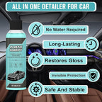 2PCS Plastic Clarify For Cars, Waterless Spray Wax, Plastic Clarify, All-In-One Detailer For Car Interiors & Exteriors, Plast