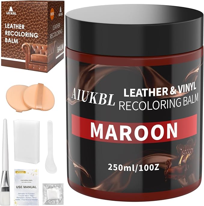 Leather Recoloring Balm, Leather Color Restorer, Leather Restorer for Couches, Leather Scratch Remover, Leather Scratch Repai