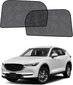 Car Window Shades for Mazda CX-5 (2017–2023), 2-Pack Rear Window Sun Shades for Baby – Breathable Mesh, UV & Heat Blocker, Privacy Protection for Camping, Travel, Sleep & Nursing