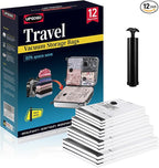 UPGOGO Travel Vacuum Bags for Luggage with Hand Pump,Vacuum Seal Bags for Clothing,Packing Cubes Compression,Cruise Ship and 