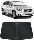 TINGLU Sun Shade for Infiniti QX60 2014-2021 Accessories Windshield Sun Shade Window Shade UV Rays Protection Sun Visor Cover with Steering Wheel Sunshade Storage Bag